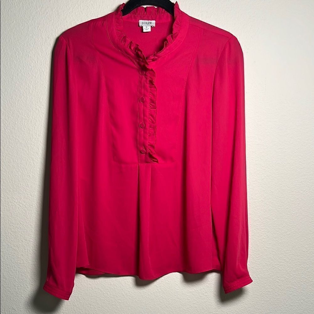J crew button front blouse